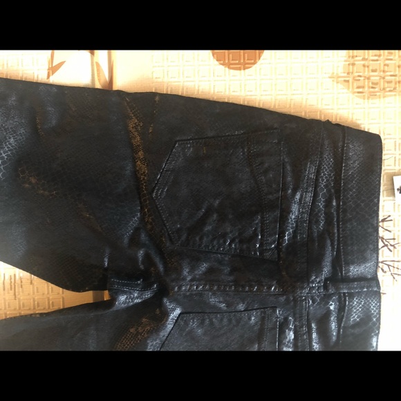 Snakeskin print black Express Jeans - Picture 4 of 6